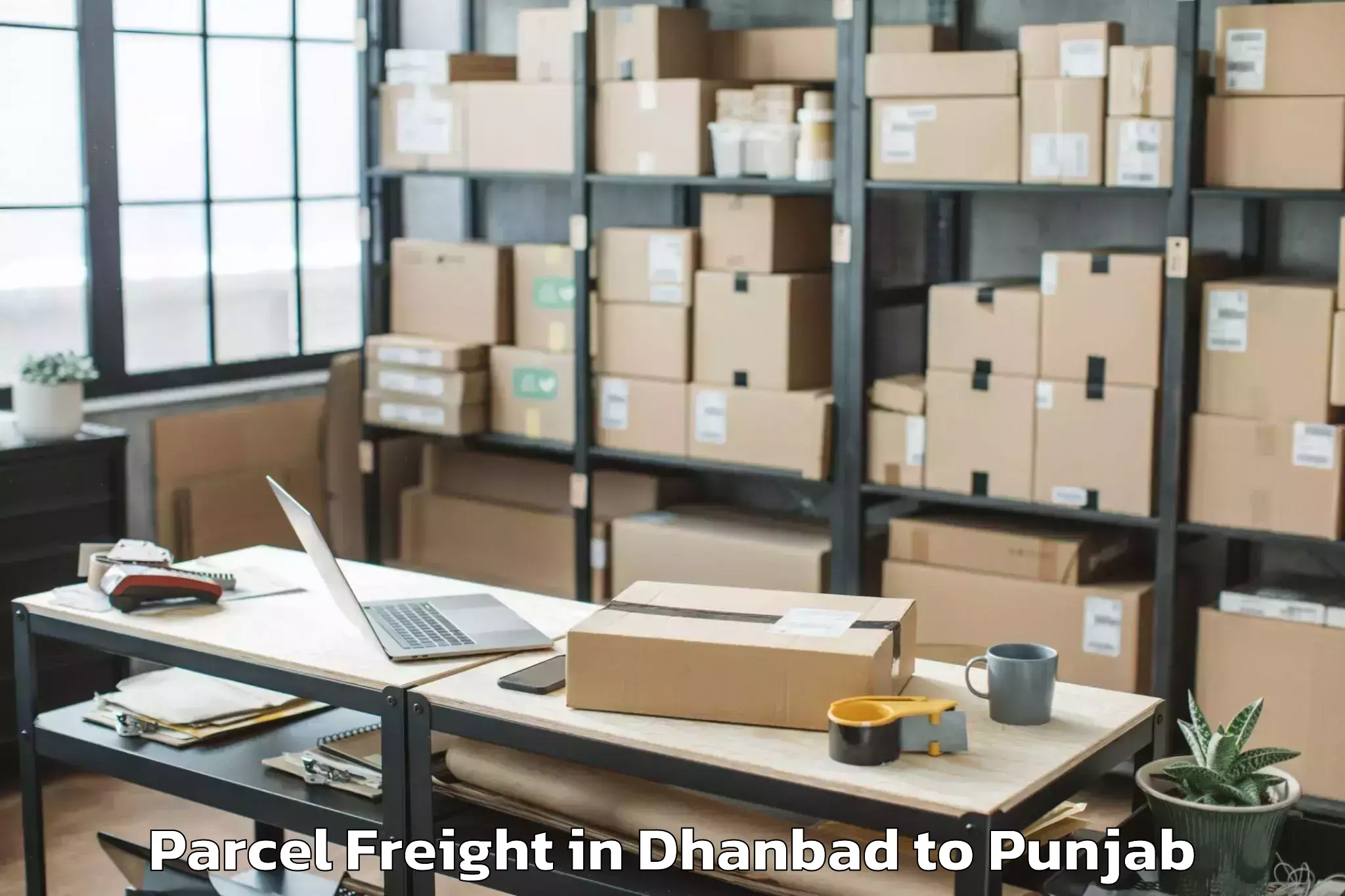 Affordable Dhanbad to Raikot Parcel Freight